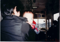赤ちゃんとバス乗車